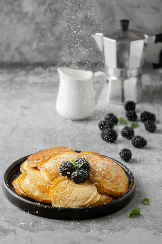 Chocolade-Whey Pannenkoeken met Kokos