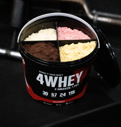 4Whey eiwitpoeder met meerdere smaken in één pot – zelf whey smaken combineren