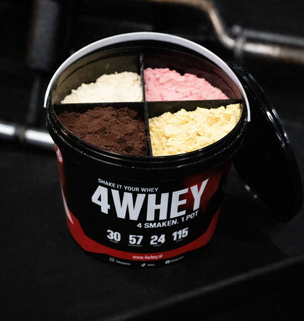 4Whey eiwitpoeder met meerdere smaken in één pot – zelf whey smaken combineren