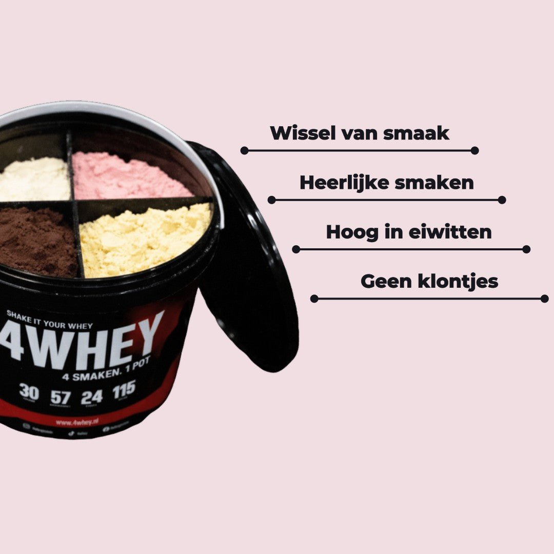 meerdere smaken whey proteine